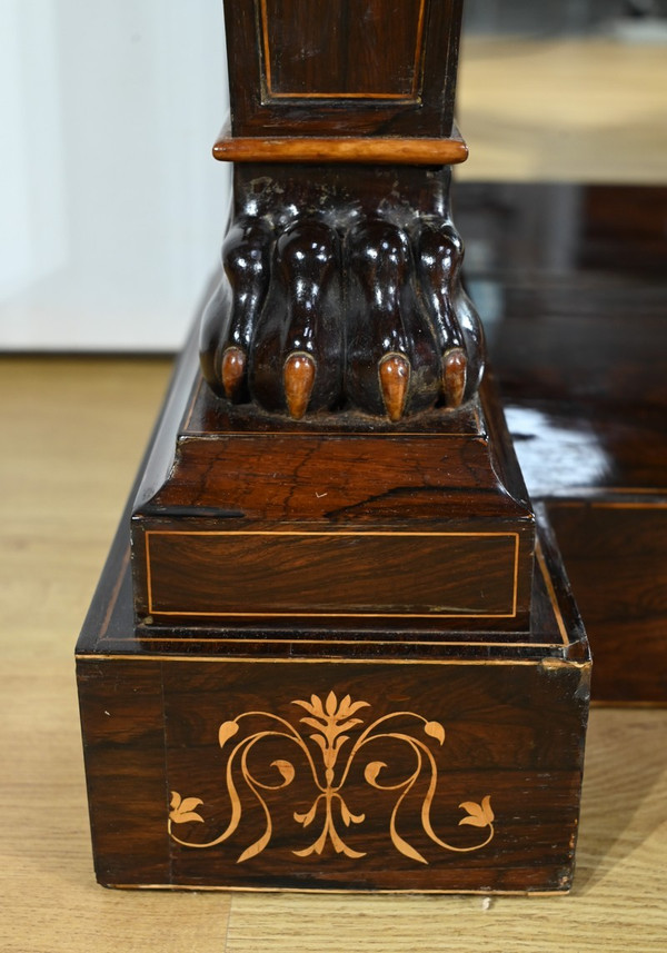 Important Prestige Rosewood Console, Charles X period - Early 19th century