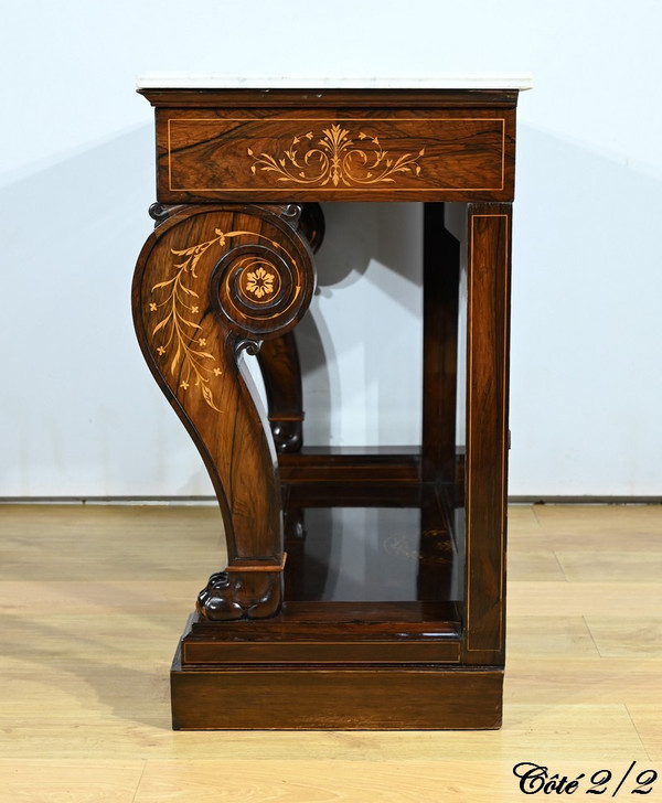 Important Prestige Rosewood Console, Charles X period - Early 19th century