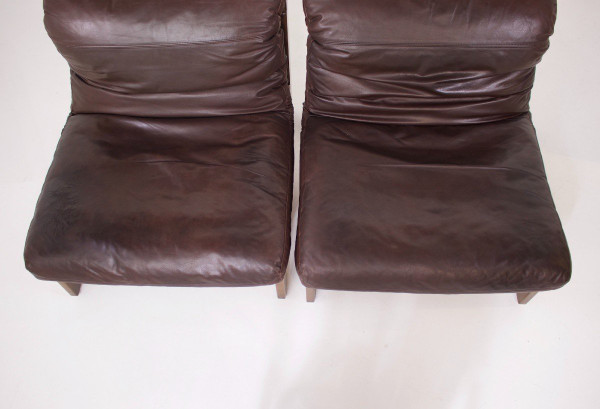 Leather armchairs Style Carl Straub 1970 (3).