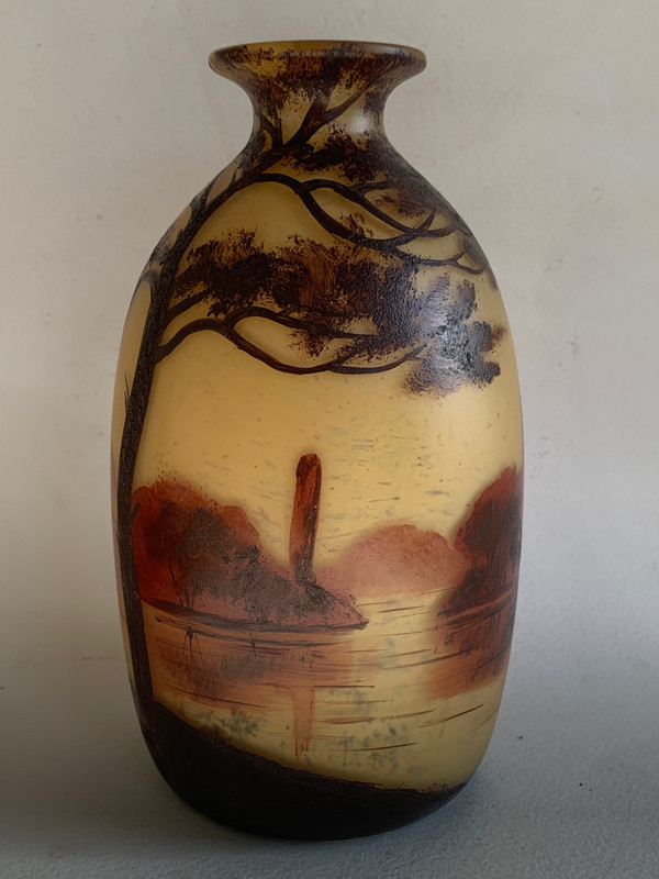 GAUTHIER vase lakescape