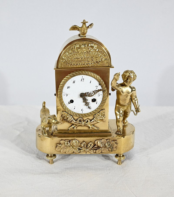 Small Travel Clock, Empire Period - Early 19th century