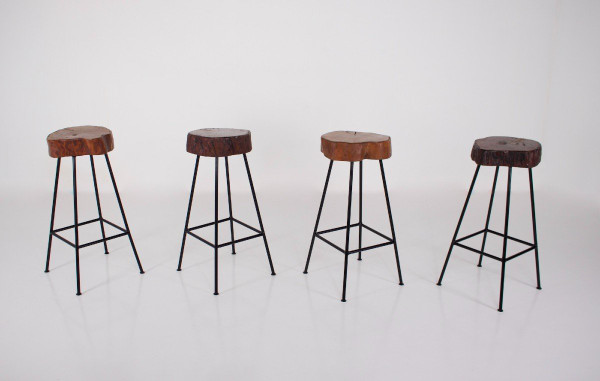 Rustic Modernist Bar Stools