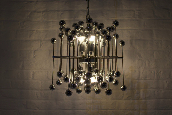 Kinetic Atomic Suspension Chandelier.