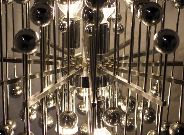 Kinetic Atomic Suspension Chandelier.