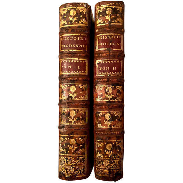 Two volumes in 12. In Paris 1755, From Rollin's Modern History containing the "Chinese and the Japanese".