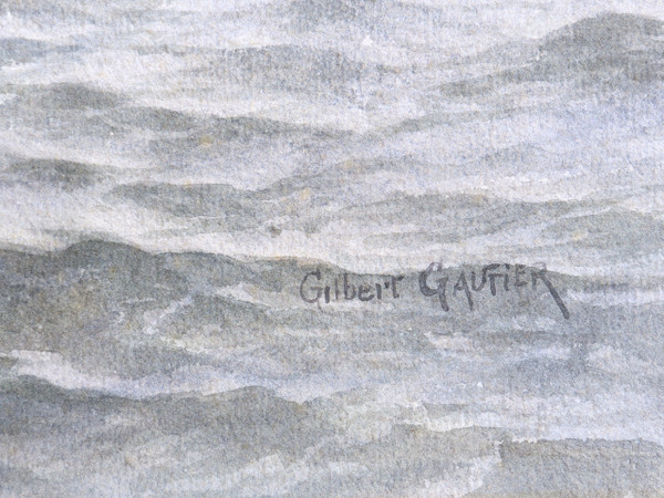 Gilbert GAUTIER, Rocky coast hit by the swell