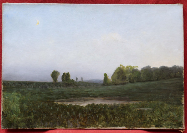 Jean-Antoine, known as Johannès SON, Landscape of Ain at dusk