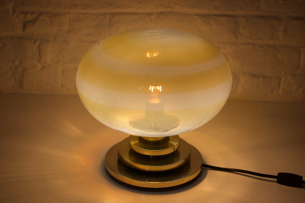 Doria Opalescent Blown Glass Lamp.