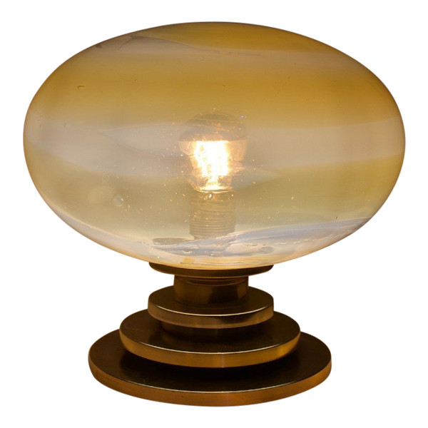 Doria Opalescent Blown Glass Lamp.