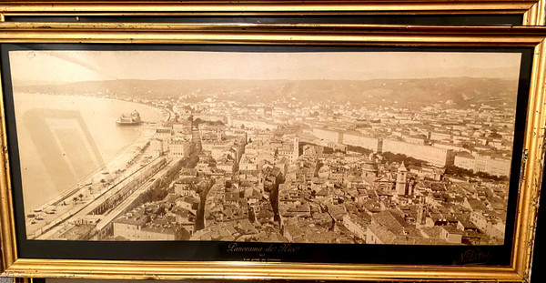 Große, in Sepia gerahmte Fotografien, signiert N. D. Foto: Marseille, Lyon, Nizza und Monaco, 19. Jahrhundert