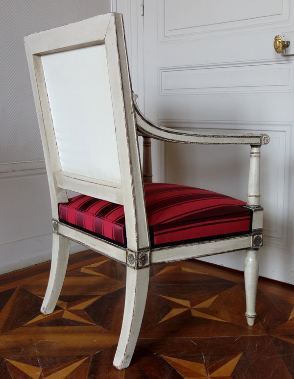 2 Imperial Empire Armchairs For The Tuileries And Fontainebleau Attributed To Jacob Desmalter