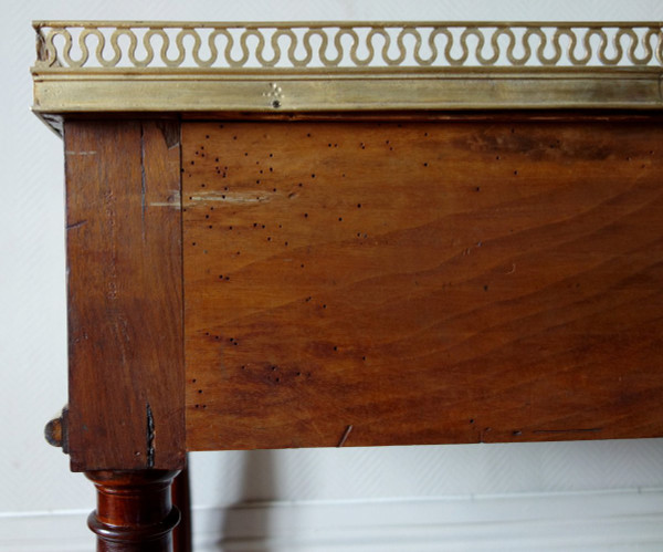 Nicolas Grevenich - Large Mahogany And Gilt Bronze Serving Console - Late Louis XVI Period