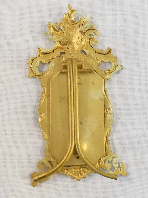 Cadre thermometre en bronze doré de style LOUIS XV