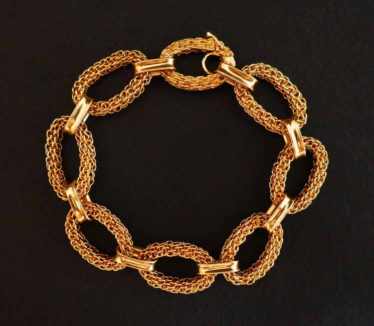 18-karat Yellow Gold Bracelet, Gay Frères.