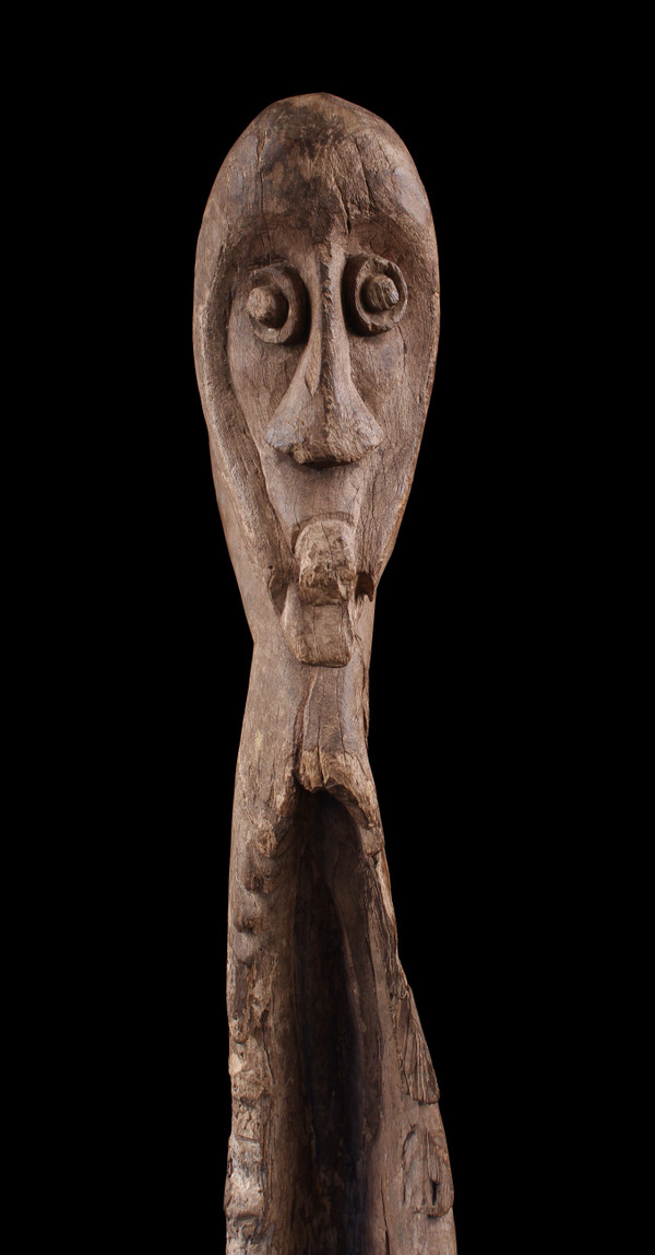 Figure de culte Yipwon, sculpture, art tribal, Papouasie Nouvelle Guinée, art océanien, Océanie