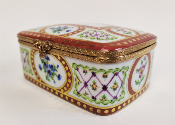  Le Tallec Painted Porcelain Jewelry Box