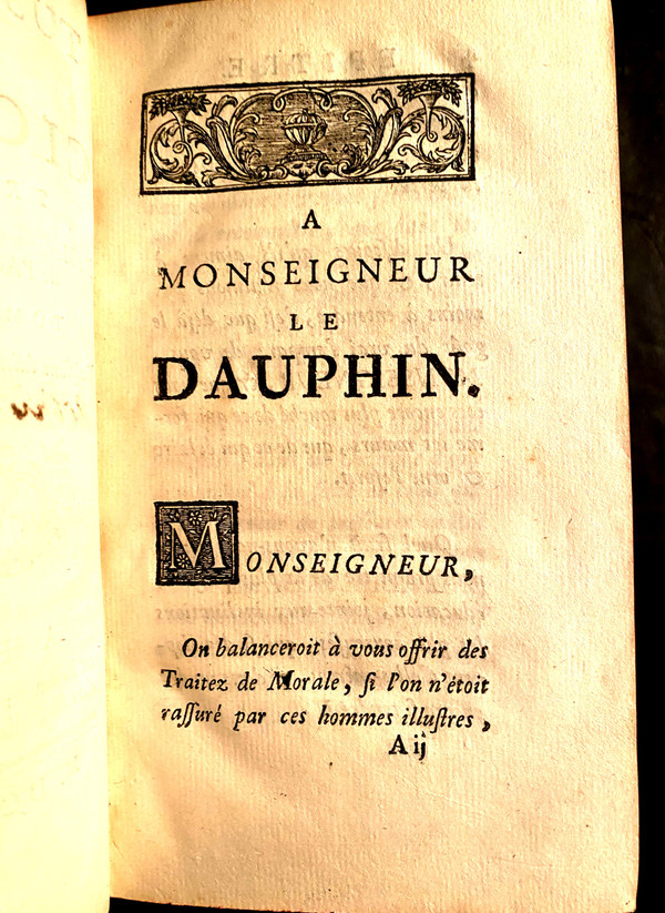 Les Trusculanes de Cicéron en deux beaux volumes in 12 imprimés à Paris chez la Vve Gandouin en 1747