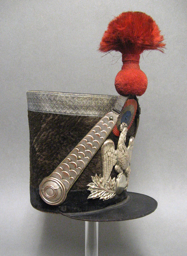 Jägeroffizier der Nationalgarde Shako, Modell 1837, Julimonarchie.