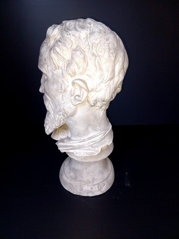 Michelangelo plaster bust Louvre workshop 20th century