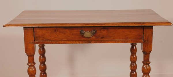 Small Writing Table/side Table In Walnut-17th Century