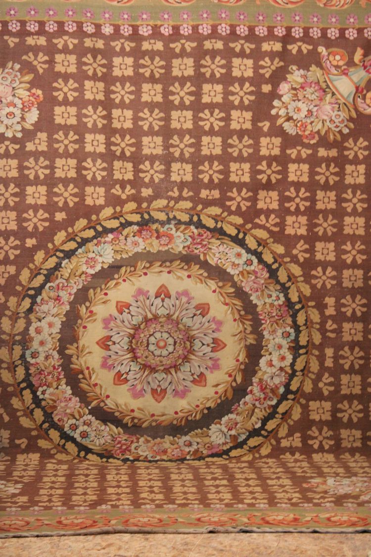 Large Aubusson carpet from the Charles X period