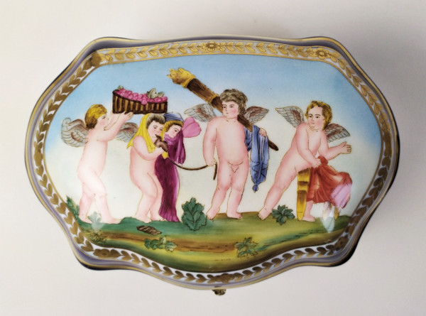 Hand Painted Porcelain Box