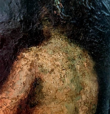  Very beautiful Study of a nude woman seen from behind Oil on canvas early 20th School of Marseille follower of Monticelli around 1925