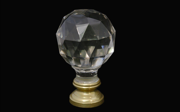 Staircase Ball, 19th Century, Crystal, Bronze