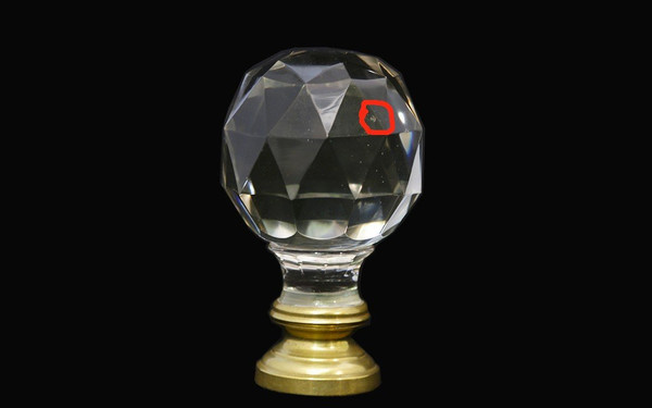 Staircase Ball, 19th Century, Crystal, Bronze