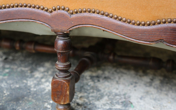 Bench Louis XIII, Oak, 17th Century, 3 Seats