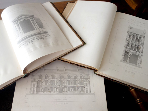 Cl. Sauvageot‎ ‎palais Châteaux Hotels & Houses of France From the 15th to the 18th Century 4volumes In Folio