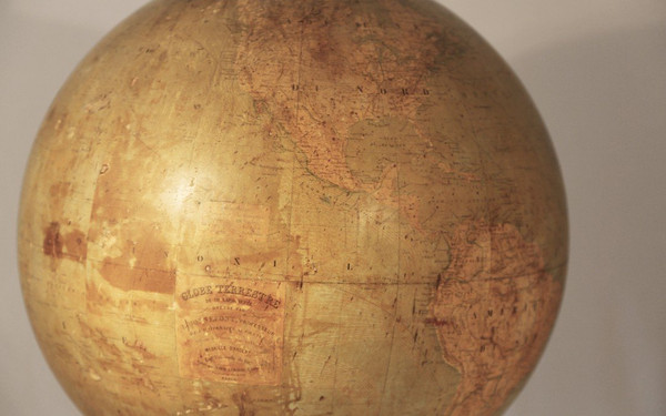 Globe, Bonnefond, 19th century, Diameter 50 Cm