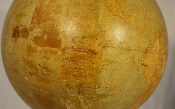 Globe, Bonnefond, 19th century, Diameter 50 Cm