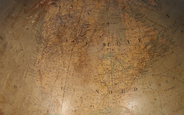 Globe, Bonnefond, 19th century, Diameter 50 Cm