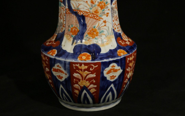 Große Imari Vase, 19. Jahrhundert (47 Cm)