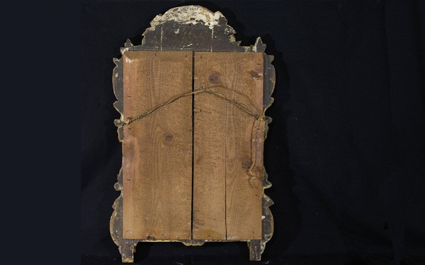 Gilded Wooden Mirror, 19th Century (86 X 54 Cm)