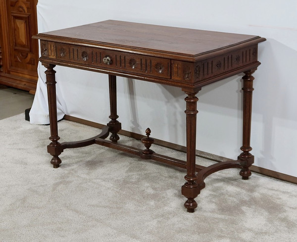 Small Oak Table Office, Louis XVI style - 1920