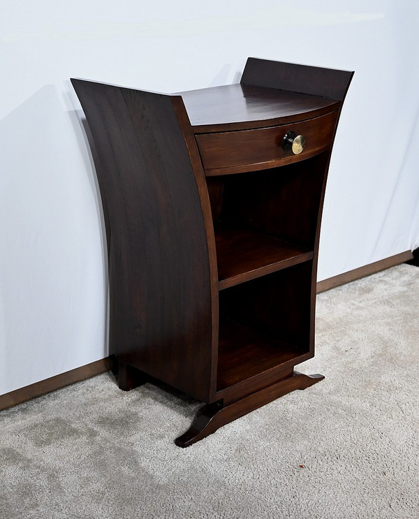 Art Deco bedside table in solid oak - 1930