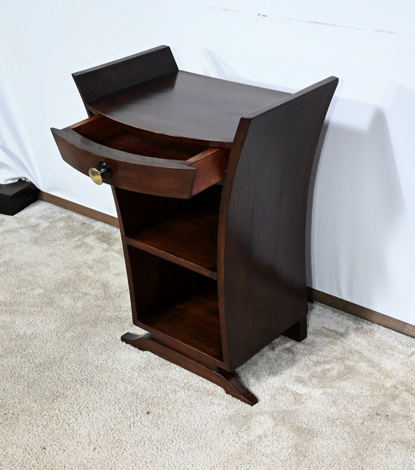 Art Deco bedside table in solid oak - 1930