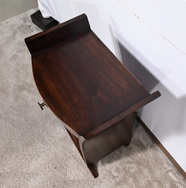 Art Deco bedside table in solid oak - 1930