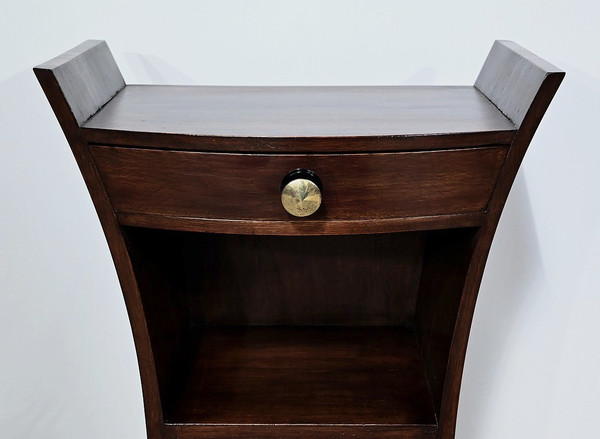 Art Deco bedside table in solid oak - 1930