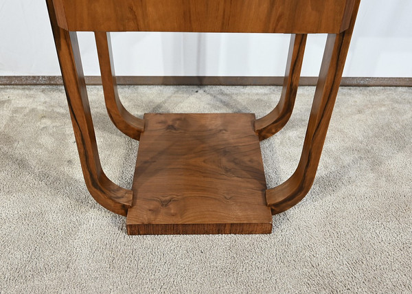 Small Art Deco walnut table - 1930