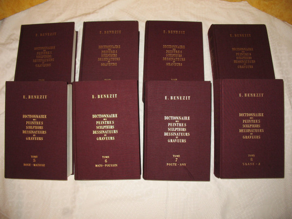 Dictionnaire des peintres sculpteurs dessinateurs et graveurs by E. Bénézit complete 8 volumes