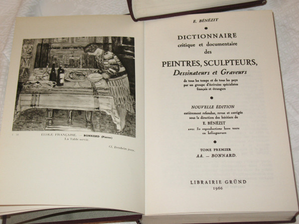 Dictionnaire des peintres sculpteurs dessinateurs et graveurs by E. Bénézit complete 8 volumes