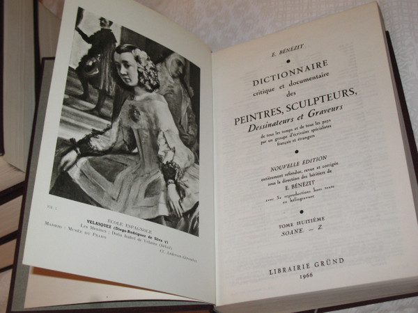 Dictionnaire des peintres sculpteurs dessinateurs et graveurs by E. Bénézit complete 8 volumes