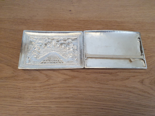 Indochina, Cigarette Case, Sterling Silver, Early 20th Century.