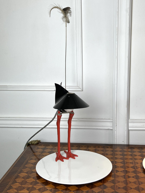 LAMP BY INGO MAURER 1982 MODEL BIbibibi LIMITED EDITION IN METAL / PORCELAIN