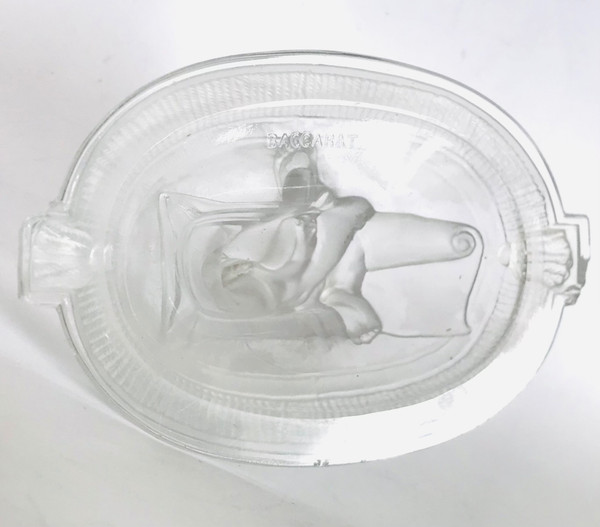 Allegory of knowledge in crystal from the house of Baccarat stamped