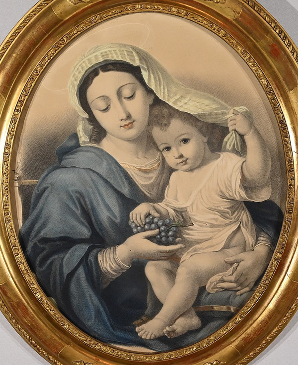 Pair of Important Engravings “The Immaculate Conception” – Late 19th Century