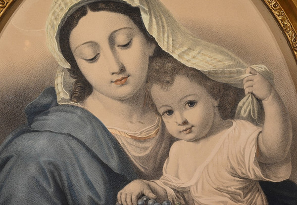 Pair of Important Engravings “The Immaculate Conception” – Late 19th Century